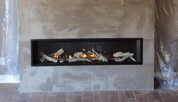 Gas fireplace - Mid Valley Chimney